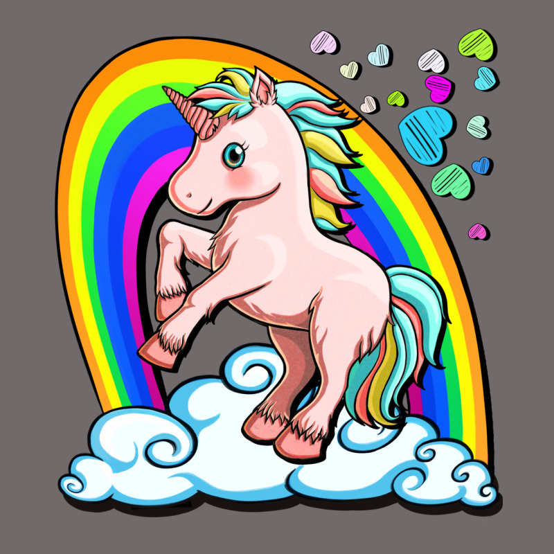 Cute Unicorn With Rainbow Urban Heavy Tee by FaDigitalArtStudio | Teevron