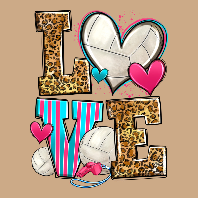 Love Volleyball Vintage Hoodie by Zillion Design Studio | Teevron