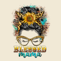 Blessed Mama Messy Bun Premium Tee | Teevron