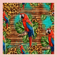 Macaw Parrot Seamless Pattern Urban Heavy Tee | Teevron