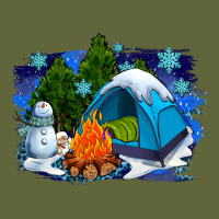 Winter Camping With Camp Fire Classic Tee | Teevron
