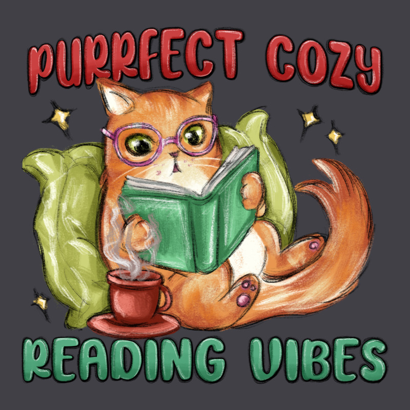 Purrfect Cozy Reading Vibes Heavyweight Hoodie by MaliasSmallBusiness | Teevron