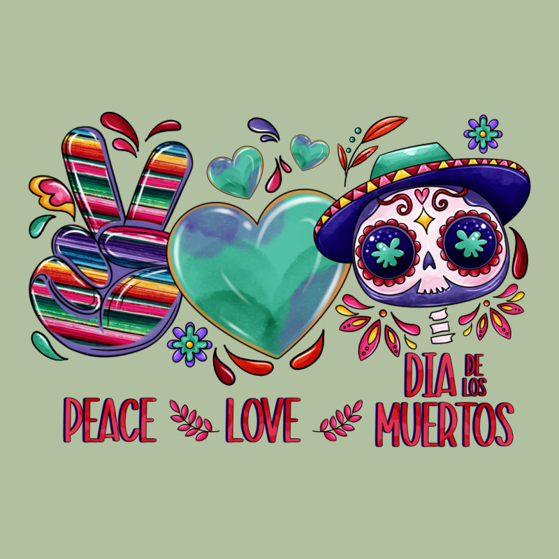 Peace Love Dia De Los Muertos Urban Hoodie by NancyCooperArtShop | Teevron