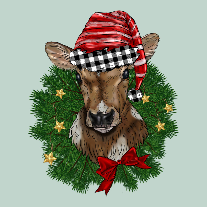 Christmas Wreath Baby Calf Zipper Hoodie by BarkalooDesign | Teevron