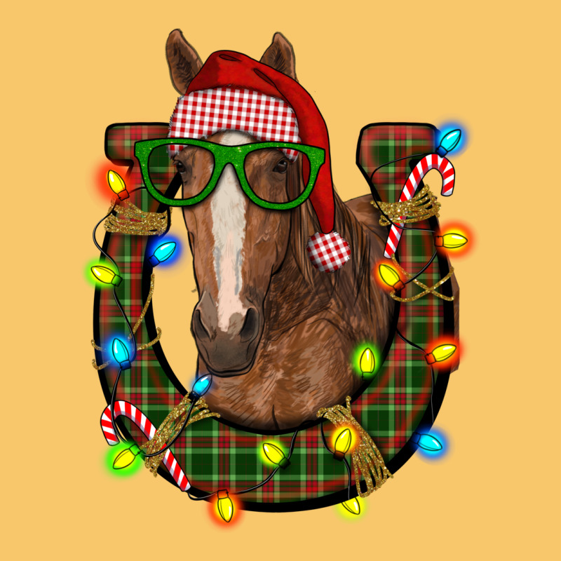 Christmas Horseshoe With Horse Vintage Hoodie by RanaPortraitStore | Teevron