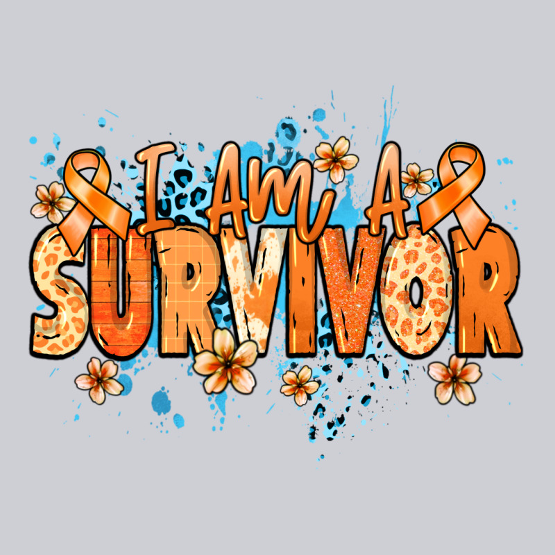 I Am A Survivor Orange Ribbon Kidney Cancer Urban Hoodie by NancyCooperArtShop | Teevron
