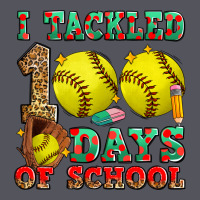 I Tackled 100 Days Of School Softball Vintage Hoodie | Teevron