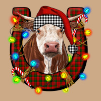 Christmas Horseshoe With Hereford Cow Vintage Hoodie | Teevron
