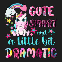 Cute Smart And A Little Bit Dramatic With Unicorn Heavyweight Hoodie | Teevron