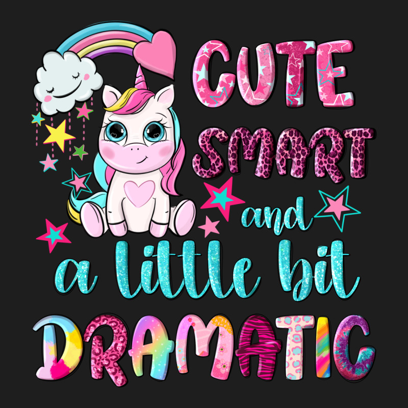 Cute Smart And A Little Bit Dramatic With Unicorn Heavyweight Hoodie by NancyCooperArtShop | Teevron