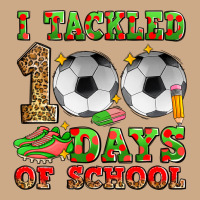 I Tackled 100 Days Of School Soccer Vintage Hoodie | Teevron