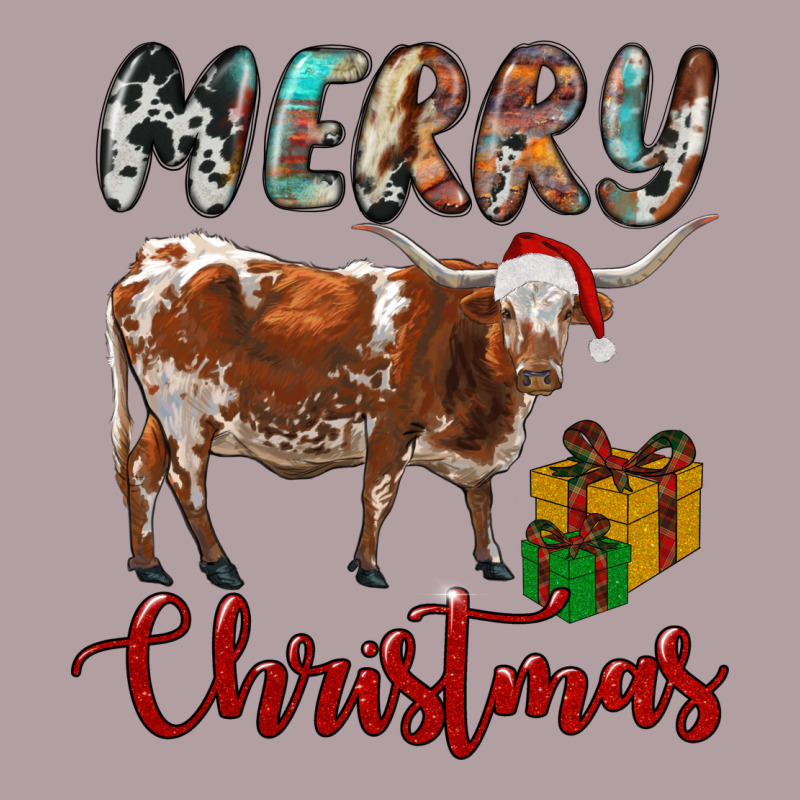 Texas Longhorn Merry Christmas Vintage Hoodie by RanaPortraitStore | Teevron