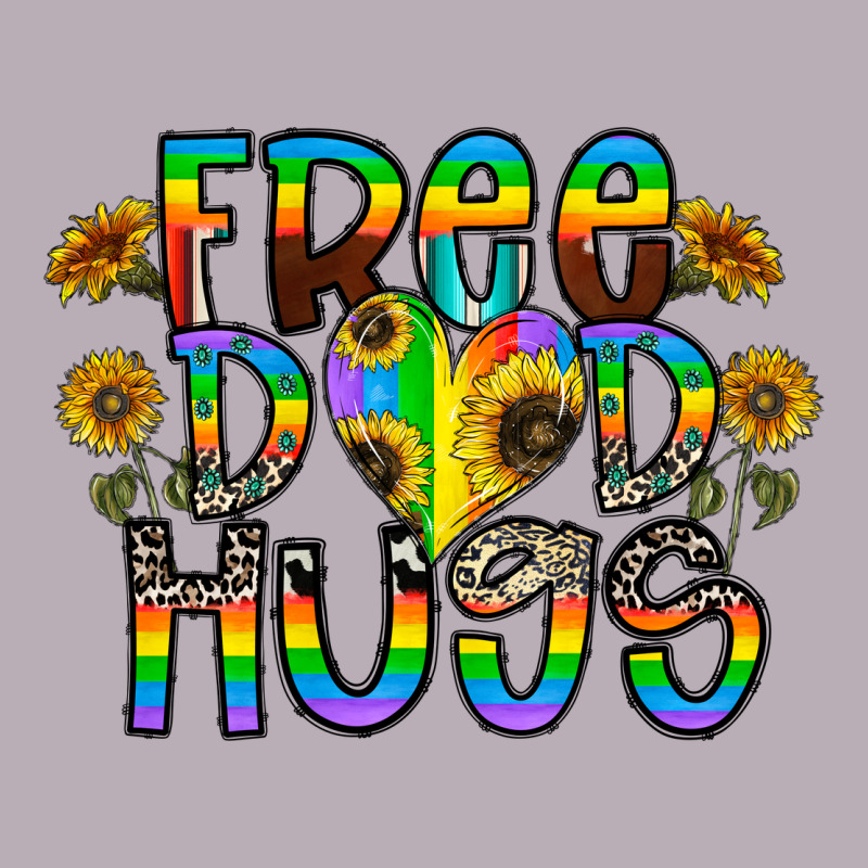Free Dad Hugs Vintage Tee by CowhideDigitalArt | Teevron