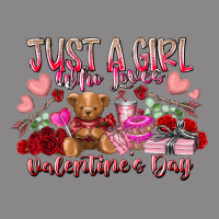 Just  Girl Who Loves Valentines Day Vintage Tee | Teevron