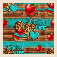 Teacher Life Seamless Pattern Urban Heavy Tee | Teevron