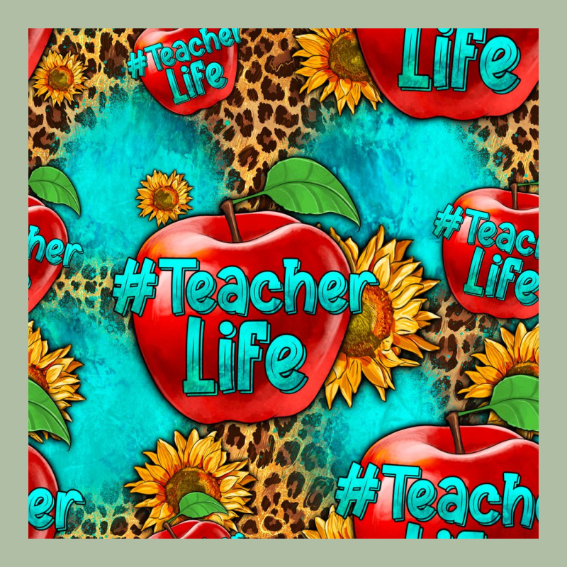Teacher Apple Seamless Pattern Urban Heavy Tee by HRA Design Shop | Teevron