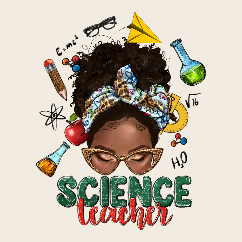Science Teacher Afro Messy Bun Premium Sweatshirt by NancyCooperArtShop | Teevron