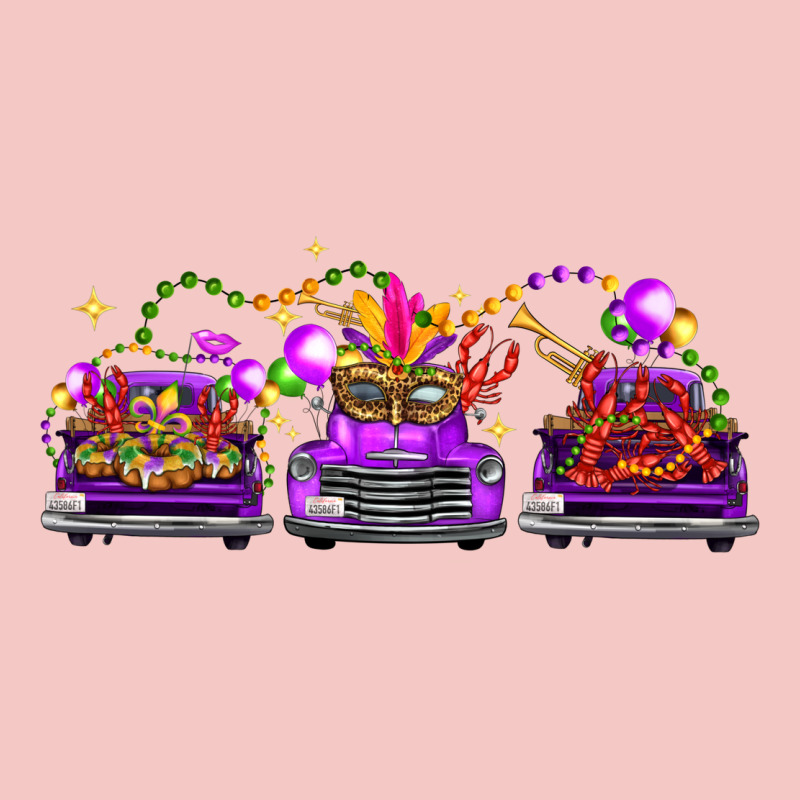 Mardi Gras Farm Trucks Urban Heavy Tee by FaDigitalArtStudio | Teevron