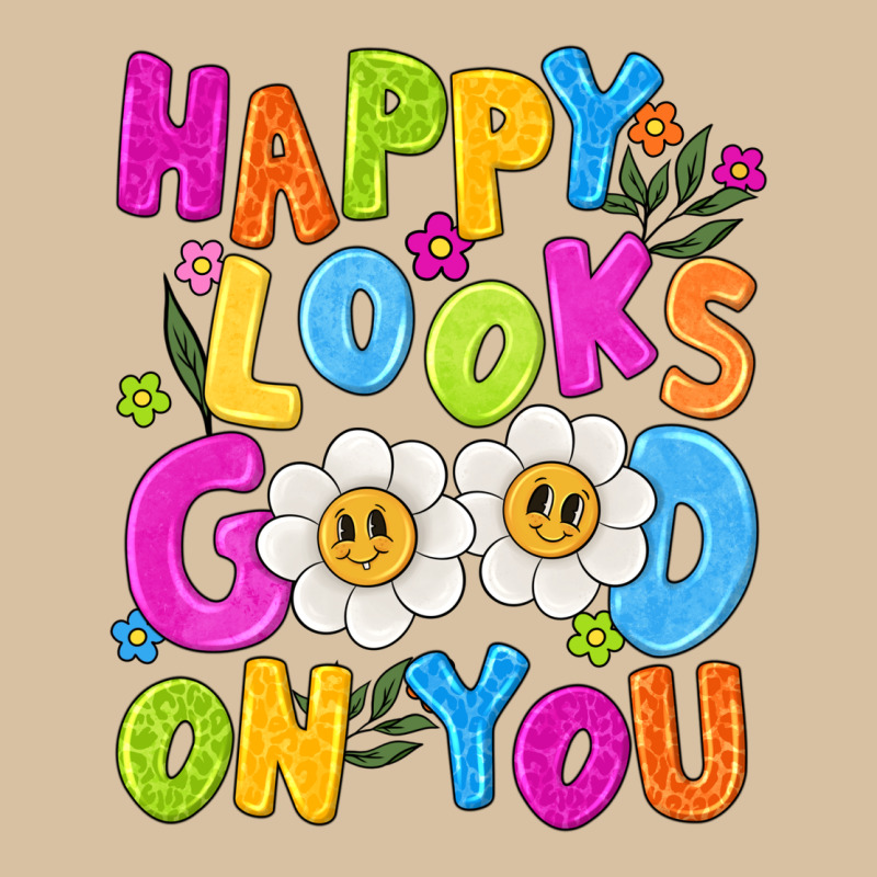 Happy Looks Good On You Heavyweight Hoodie by NancyCooperArtShop | Teevron