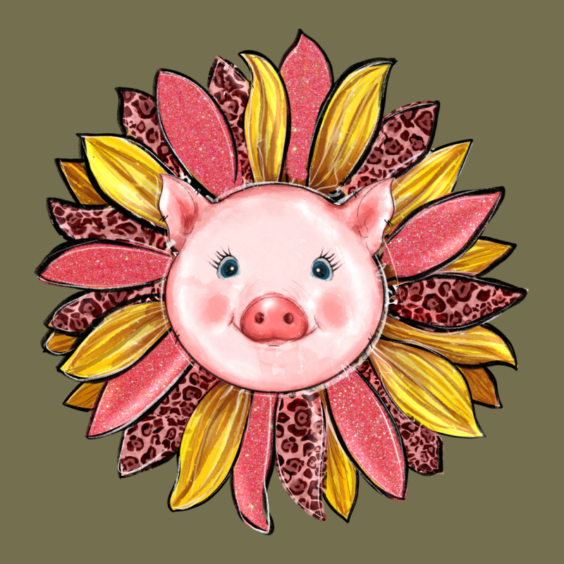 Pig Sunflower Vintage Hoodie by RanaPortraitStore | Teevron