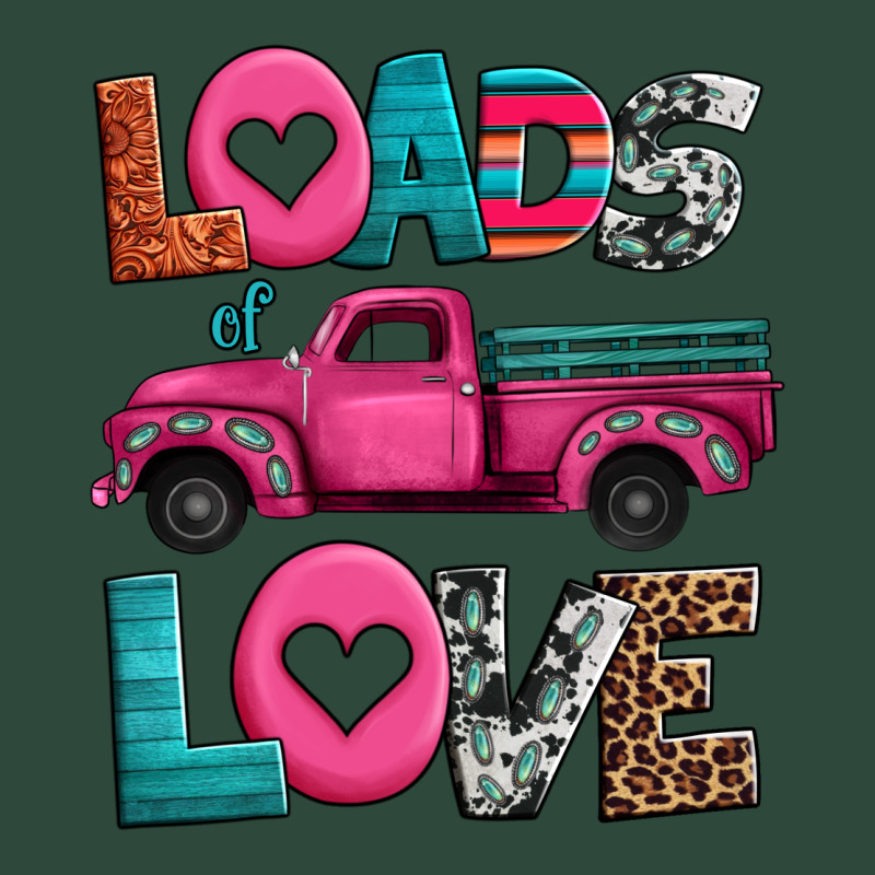 Loads Of Love Valentine's Day Truck Zipper Hoodie by Jasminsmagicworld | Teevron