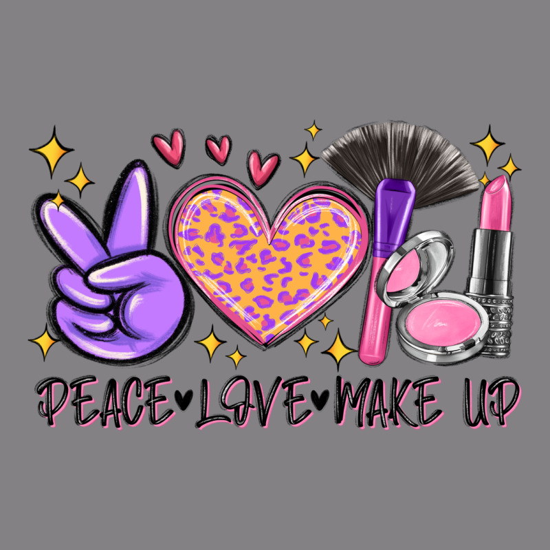 Peace Love Make Up Heavyweight Hoodie by MaliasSmallBusiness | Teevron