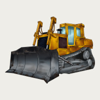 Bulldozer Zipper Hoodie | Teevron