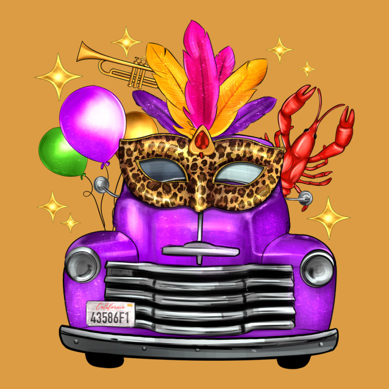 Mardi Gras Truck Leopard Mask Urban Heavy Tee by FaDigitalArtStudio | Teevron