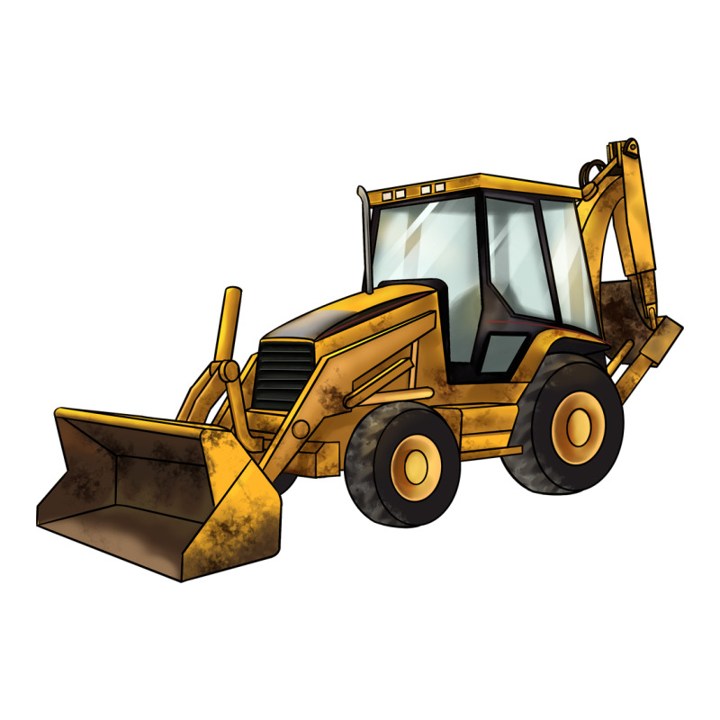 Backhoe Loader Truck Zipper Hoodie by LillyAllenDesigns | Teevron