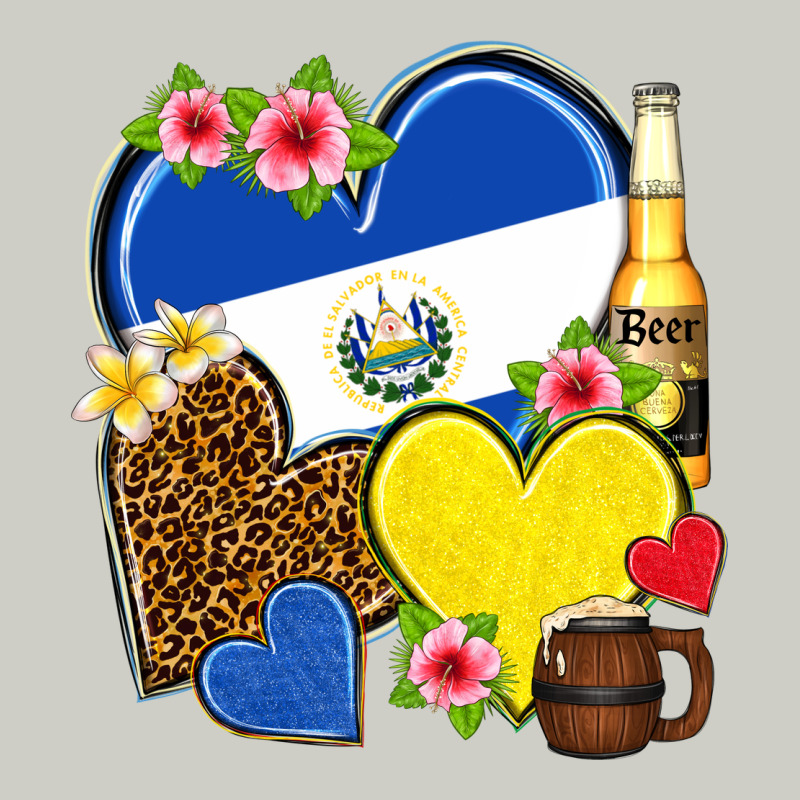 El Salvador Hearts Heavyweight Hoodie by NancyCooperArtShop | Teevron