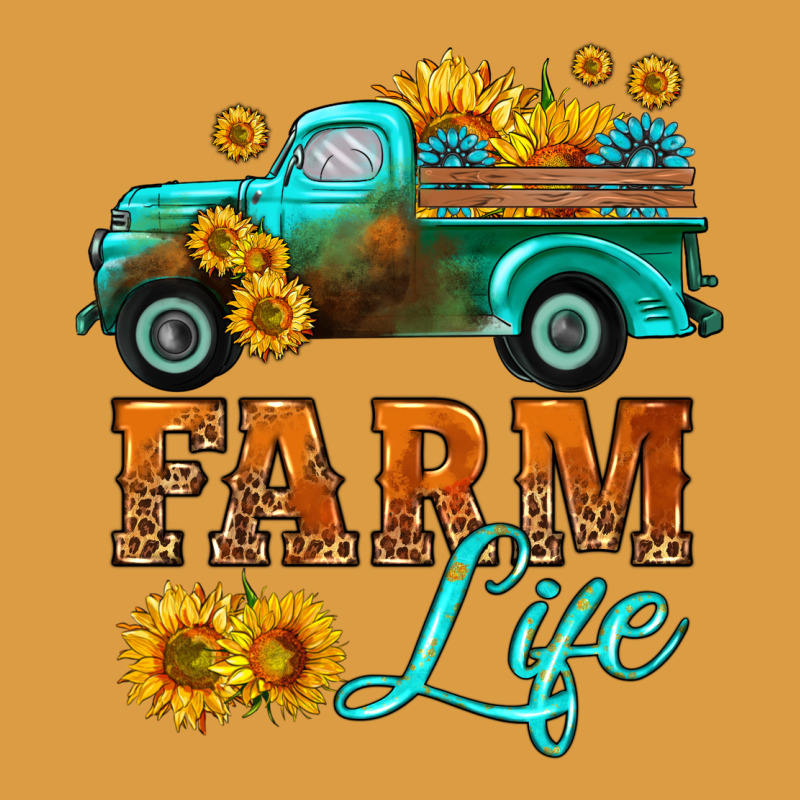 Farm Truck  Farm Life With Sunflower Urban Heavy Tee by HRA Design Shop | Teevron