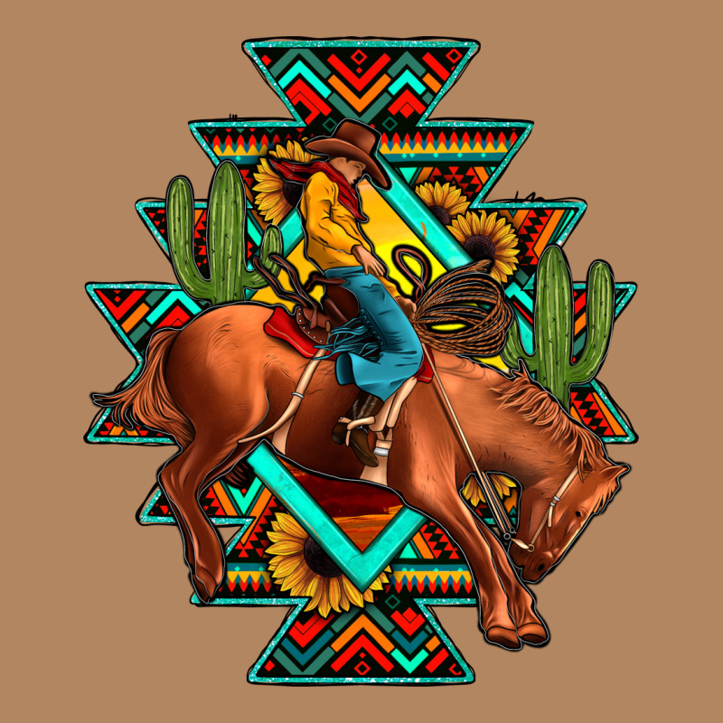 Aztec Rodeo Cowboy Long Sleeve Tee by JahusDesignShop | Teevron