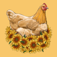 Chicken With Sunflowers Vintage Hoodie | Teevron