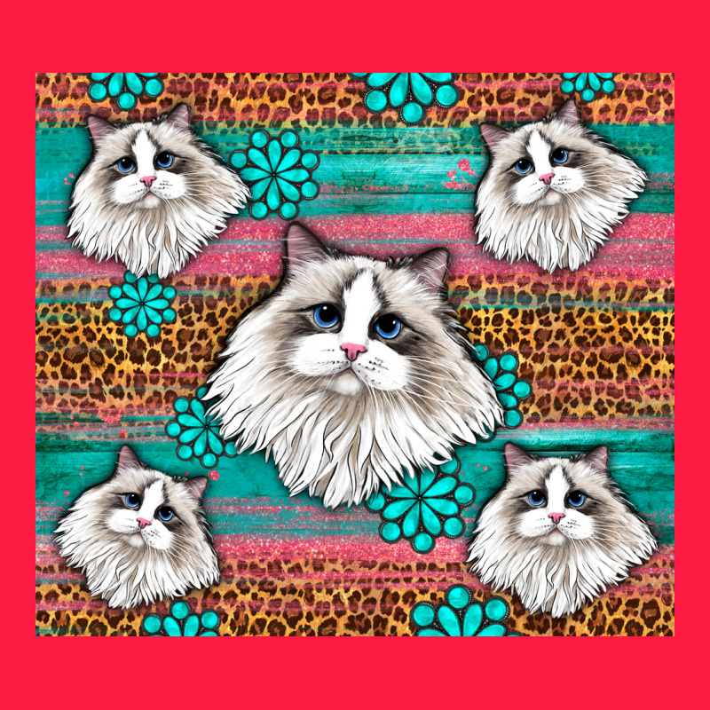 Western Ragdoll Cat Zipper Hoodie by LillyAllenDesigns | Teevron