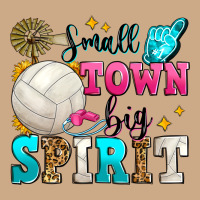 Small Town Big Spirit Volleyball Vintage Hoodie | Teevron