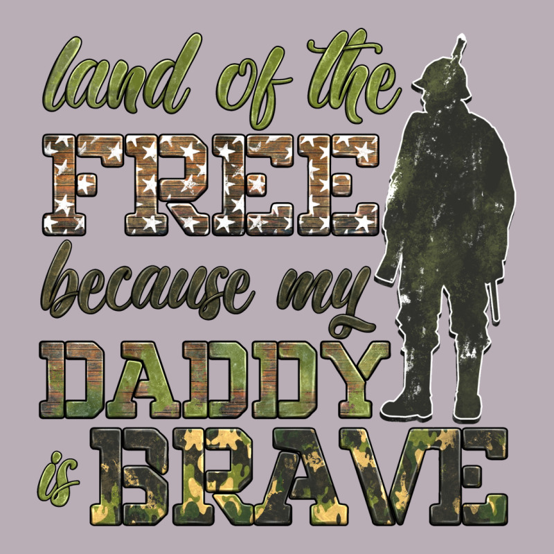 Land Of The Free Because My Daddy Is Brave Vintage Tee by HRA Design Shop | Teevron