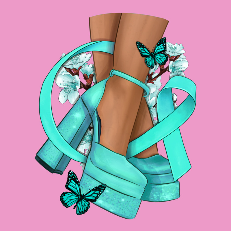 Ovarian Cancer Diva Teal Ribbon Urban Hoodie by NancyCooperArtShop | Teevron