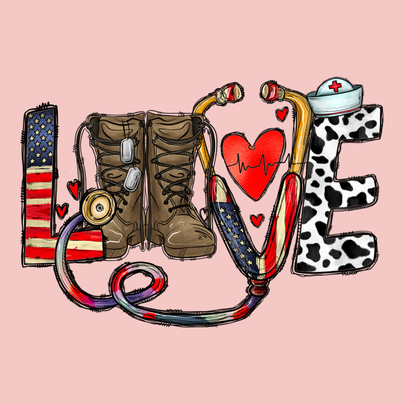 America Nurse Urban Heavy Tee by CowhideDigitalArt | Teevron