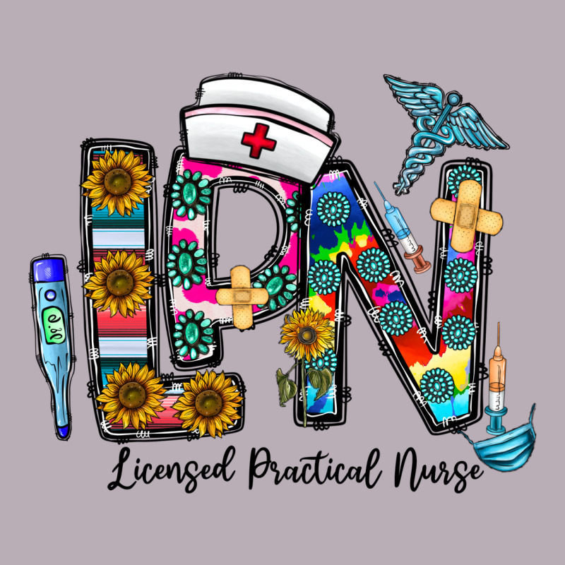 Lpn Licensed Practial Nurse Vintage Tee by CowhideDigitalArt | Teevron