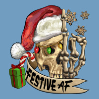 Festive Af Christmas Skull Urban Heavy Tee | Teevron
