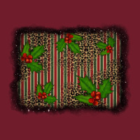 Christmas Plaid Leopard Mistletoe Background Zipper Hoodie | Teevron