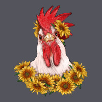 Rooster Head With Sunflowers Vintage Hoodie | Teevron