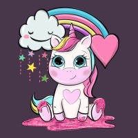 Cute Unicorn And Rainbow Heavyweight Hoodie | Teevron