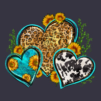 Leopard Cowhide Hearts Vintage Hoodie | Teevron