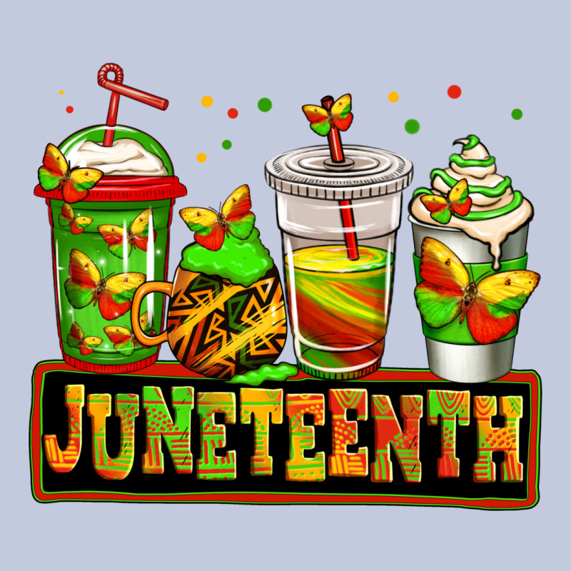 Juneteenth Afro Coffee Cups Long Sleeve Tee by Jasminsmagicworld | Teevron