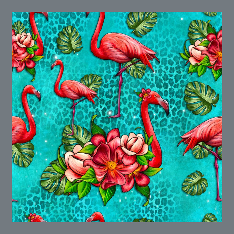 Flamingo Seamless Pattern Heavyweight Sweatshirt by HRA Design Shop | Teevron