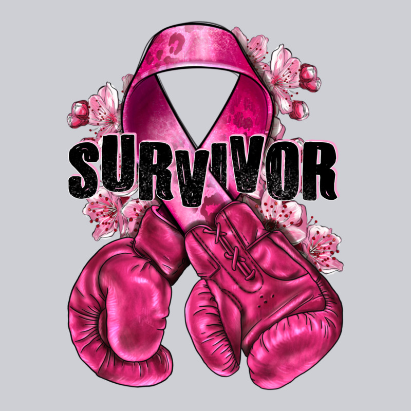 Survivor Breast Cancer With Boxing Gloves Urban Hoodie by NancyCooperArtShop | Teevron