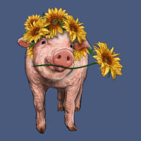 Pig With Sunflowers Vintage Hoodie | Teevron