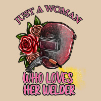 Just A Woman Who Loves Her Welder Heavyweight Sweatshirt | Teevron