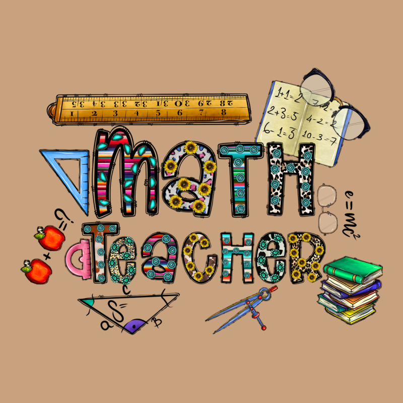 Math Teacher Vintage Tee by CowhideDigitalArt | Teevron